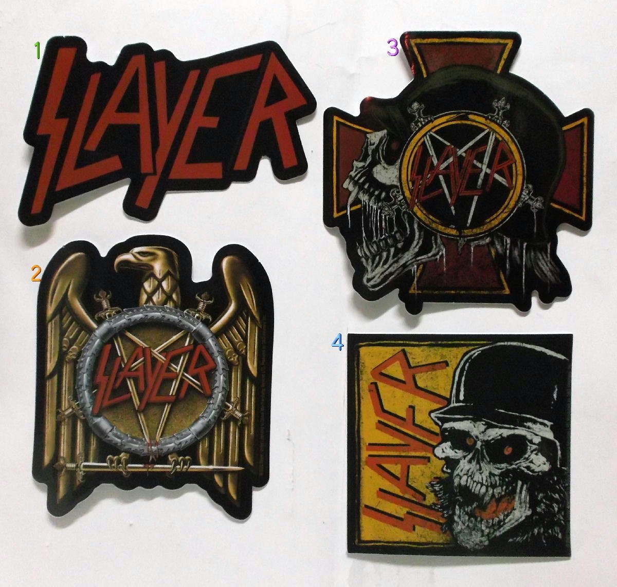 * потертость year стикер 4pcs SLAYER стандартный товар slash metal блокировка футболка относящийся 