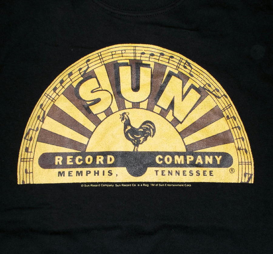 ★サン レコード 長袖 Tシャツ Sun Record - S ロゴ 新品 , 正規品 ロンT ロカビリー elvis presley rockabilly