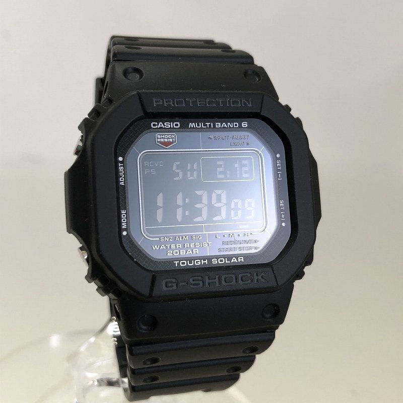 新品同様 CASIO カシオ G-SHOCK 電波ソーラー腕時計 GW-M5610U-1BJF ブラック タフソーラー スクエア メンズ 福井県質屋の質セブン