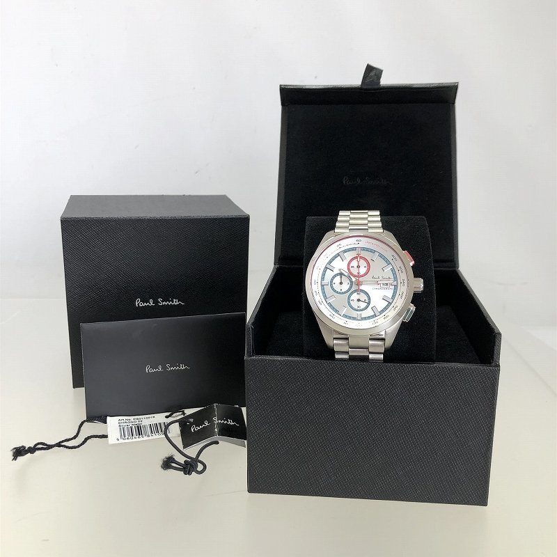 新品 ポールスミス クロノグラフ 腕時計 PS0110018 デイト シルバー文字盤 QZ メンズ 福井県質屋の質セブン_画像2