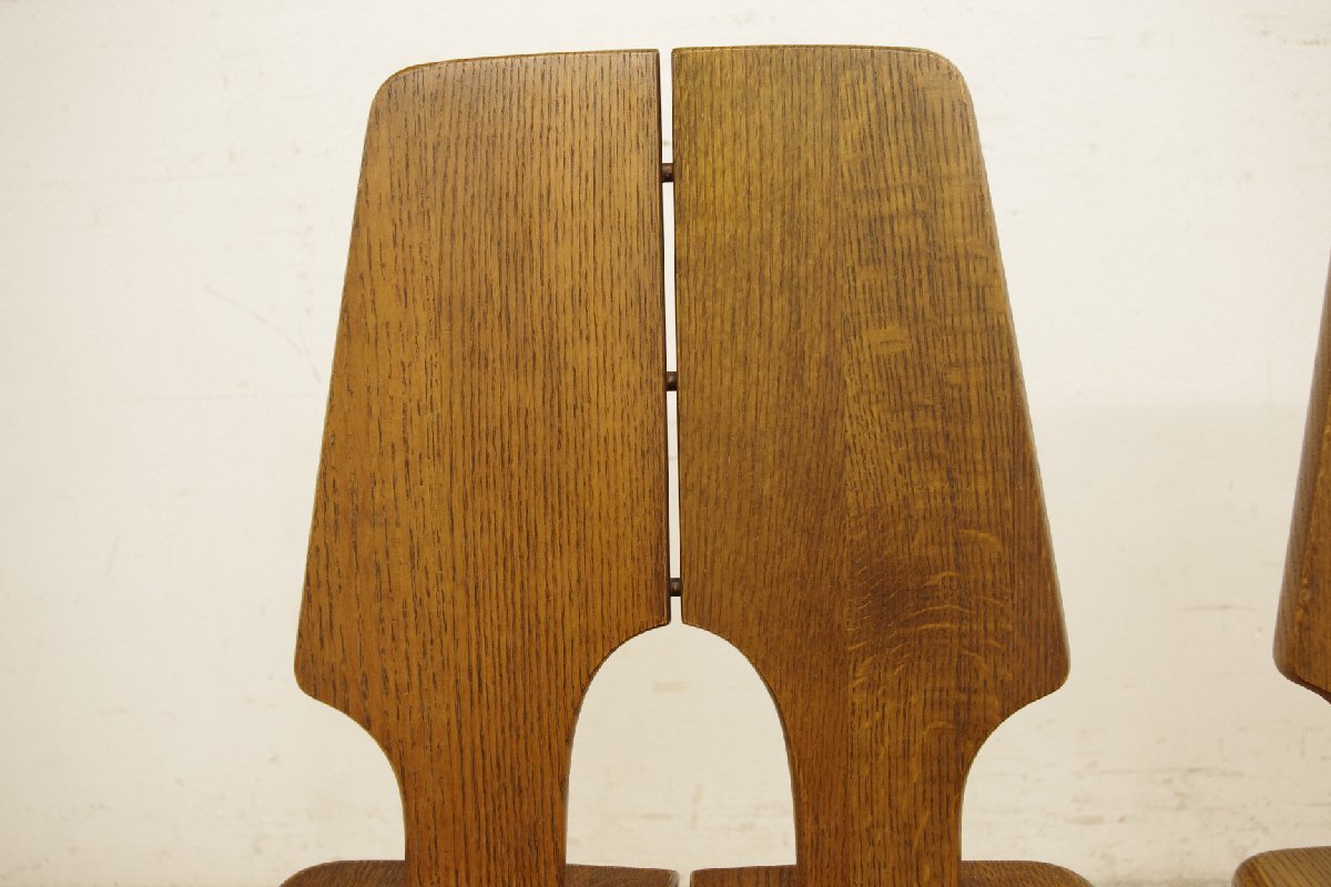 浜本工芸 楢無垢材 ダイニングチェア (B) 2脚セット 食卓椅子 イス オーク材 ナラ シンプル ナチュラル カントリーの画像4