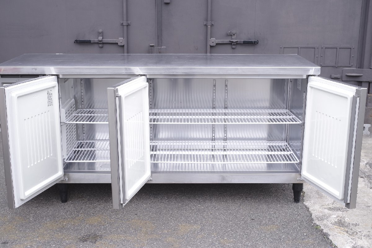 フクシマ 福島工業 台下冷蔵庫 YRC-180RM2-F 2019年製 センターピラーレス W1800×D600×H800 コールドテーブル 100V 動作確認済 中古 厨房 - 5
