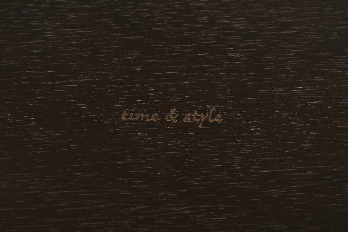 モデルルーム展示品 TIME & STYLE タイムアンドスタイル ローテーブル オーク材 チャコールグレー Mingleシリーズ センターテーブルの画像10