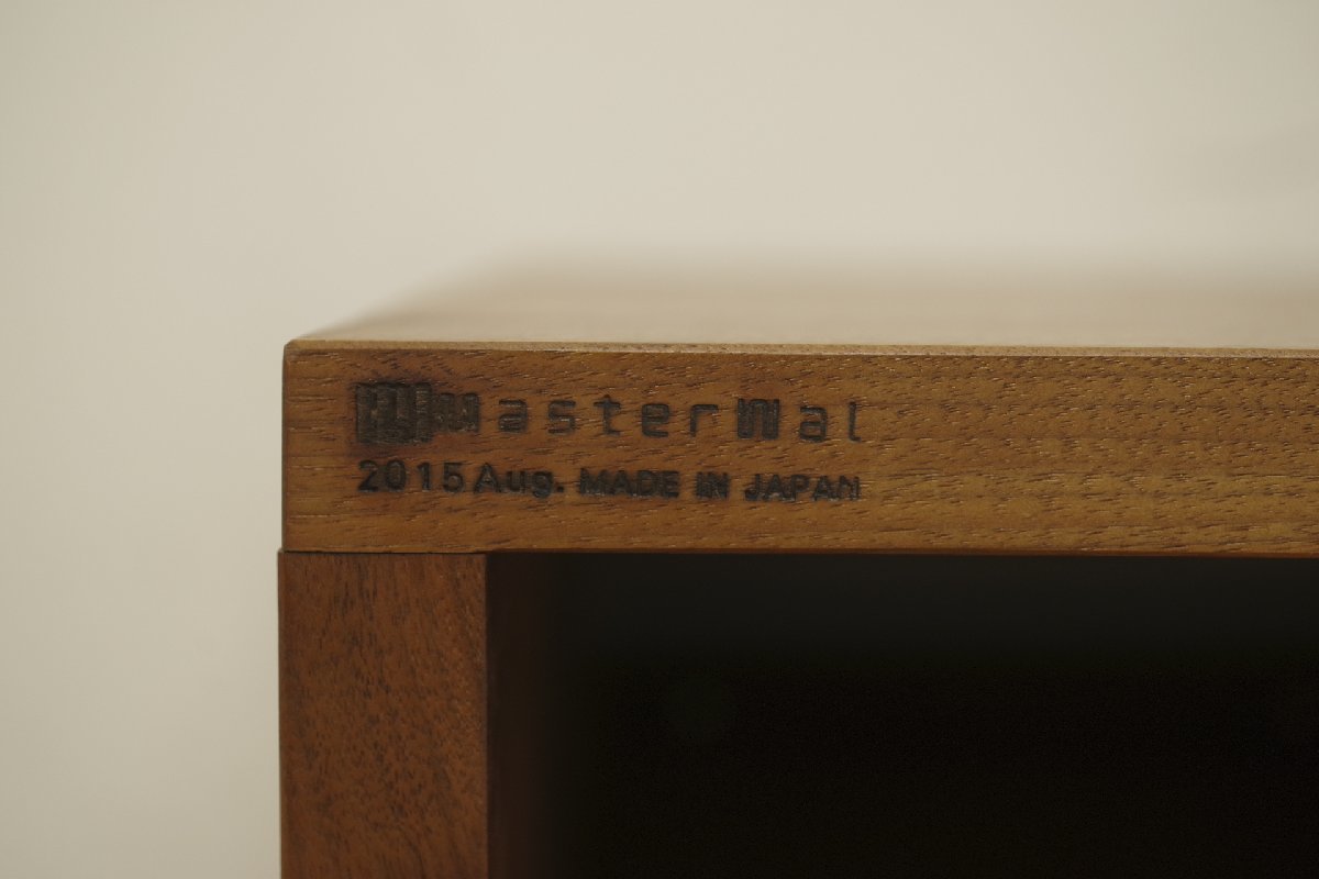 美品 MASTERWALマスターウォール AVボード BASS バス 旧仕様 ウォールナット無垢材 テレビボード テレビ台 中古 アカセ木工 ナチュラル_画像9