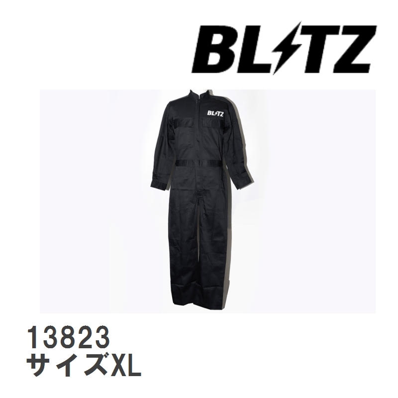 【BLITZ/ブリッツ】 BLITZ WEAR BLITZ MECHANIC SUIT ALL BLACK オールブラックボディ ツナギ サイズXL [13823]_画像1