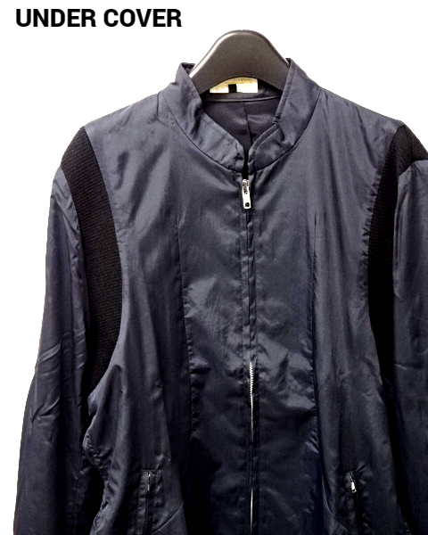 M【UNDERCOVER NYLON JACKET US-8S-B-104 アンダーカバー ナイロンジャケット ジップアップ ブルゾン 90s 98ss DRAPE CHE GUEVARA期】