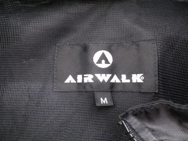 〈レターパック発送〉AIRWAIK エアーウォーク メンズ 裏メッシュ フード収納 シャカシャカ ジャージ上下セットアップ M 黒_画像2