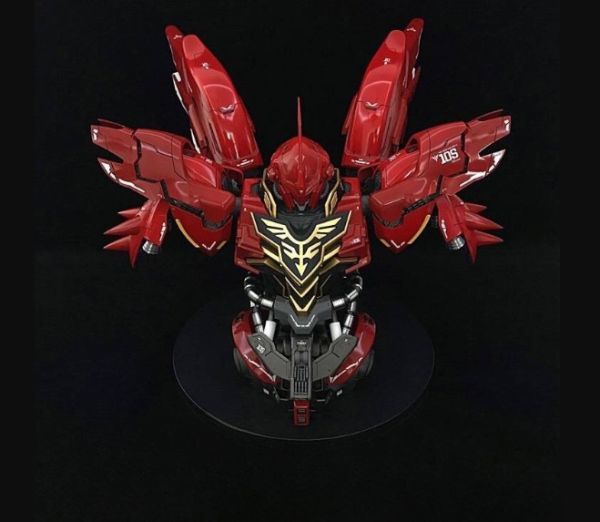億輝社 1/35 MSN-06S シナンジュ 胸像 Yahoo!オークション - MG シナンジュ 1/35 胸像 バスト 色分け