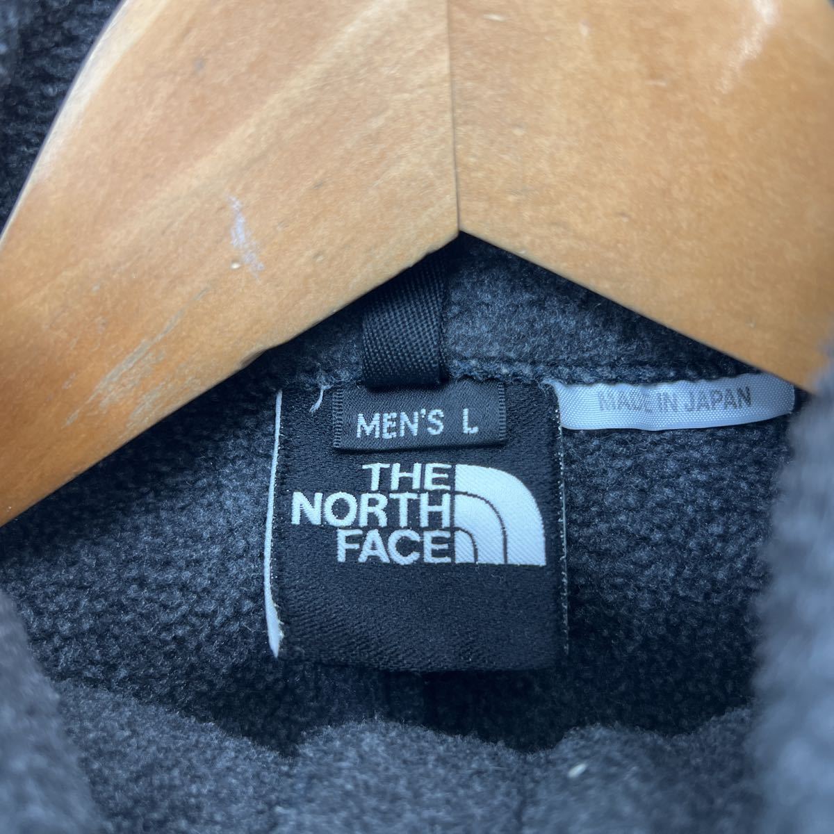 日本製 ☆ THE NORTH FACE ☆ プルオーバー ハーフジップ フリースジャケット ダークグレー L アウトドア ビンテージ ノースフェイス■J220_画像5