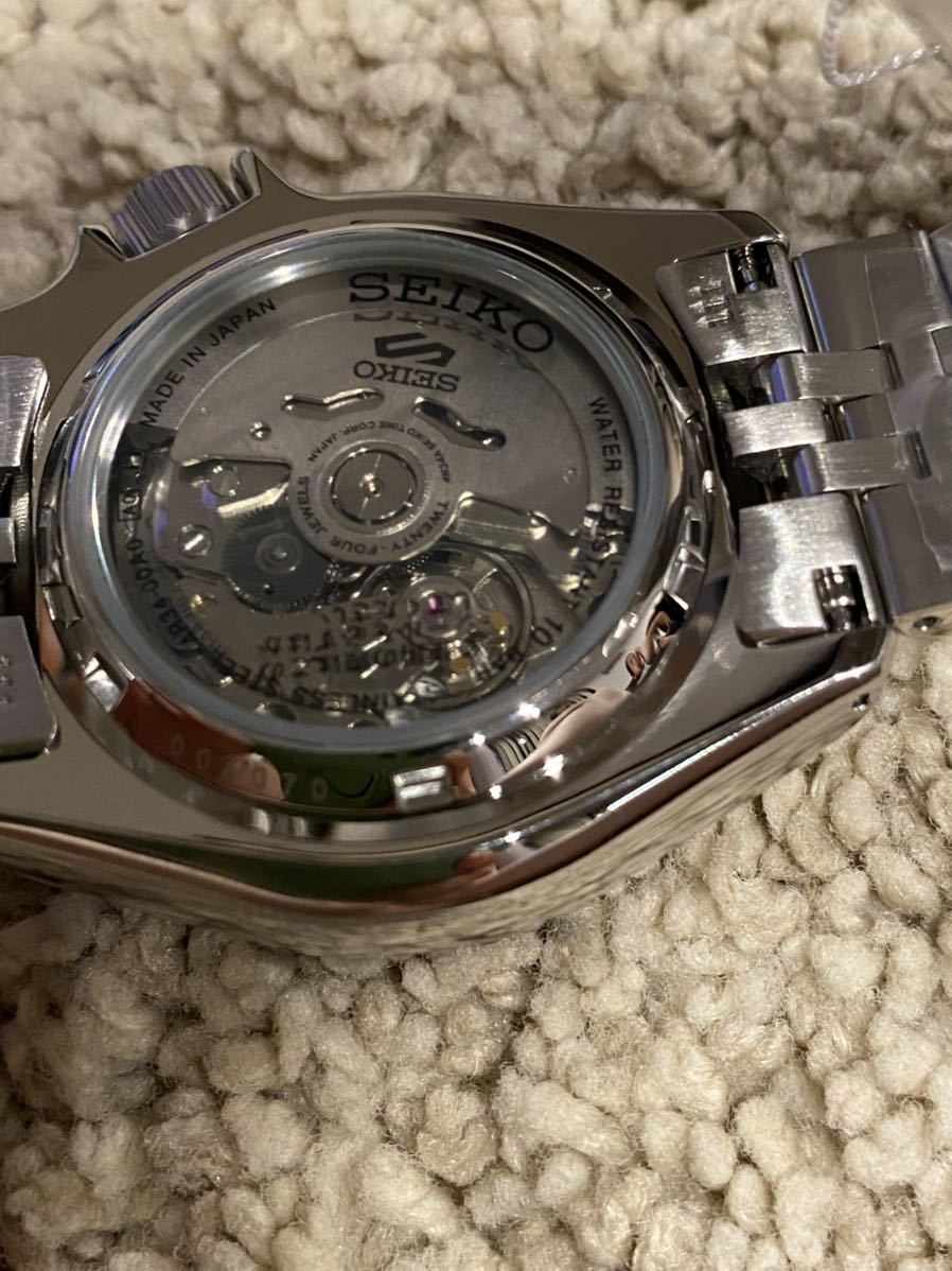 新品未使用 seiko5 sports GMT ネイビー ＳＢＳC００３ 腕時計 箱保証書付 腕時計