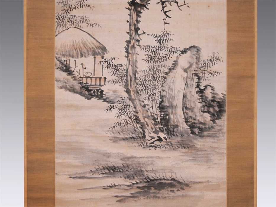 【真作】掛軸 香雲銘 山水図 古美術 逸品 P2 Yahoo!オークション - 【真作】 掛軸 山本香雲 「淡彩秋景山水図