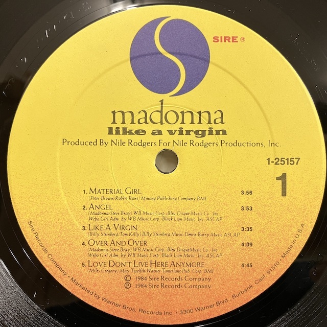 * prompt decision Madonna / Like A Virgin r12798 rice original photograph chronicle inside sack back surface reverse .. shrink attaching cover Madonna 