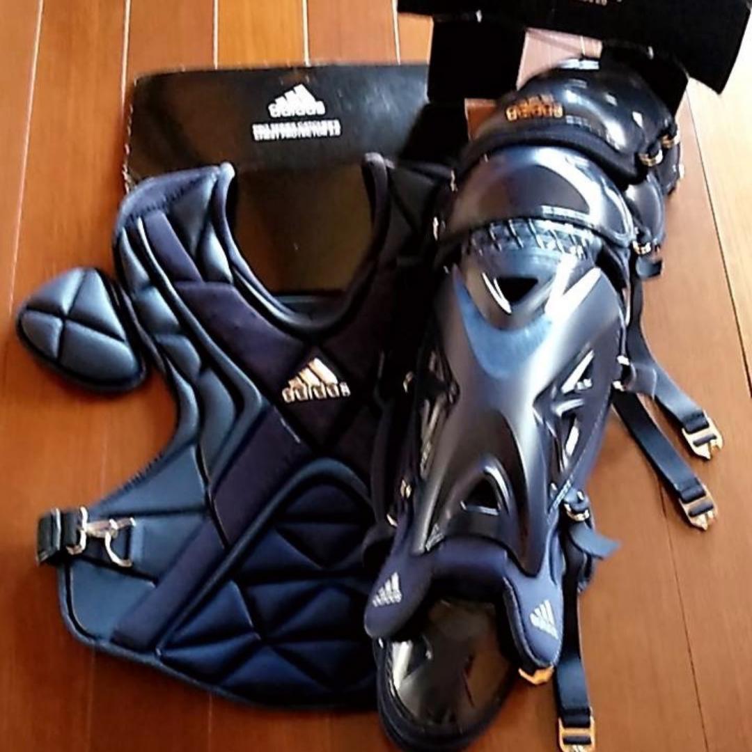  top class *USA limitation * Adidas *Pro catcher protector + leg-guards * navy blue **