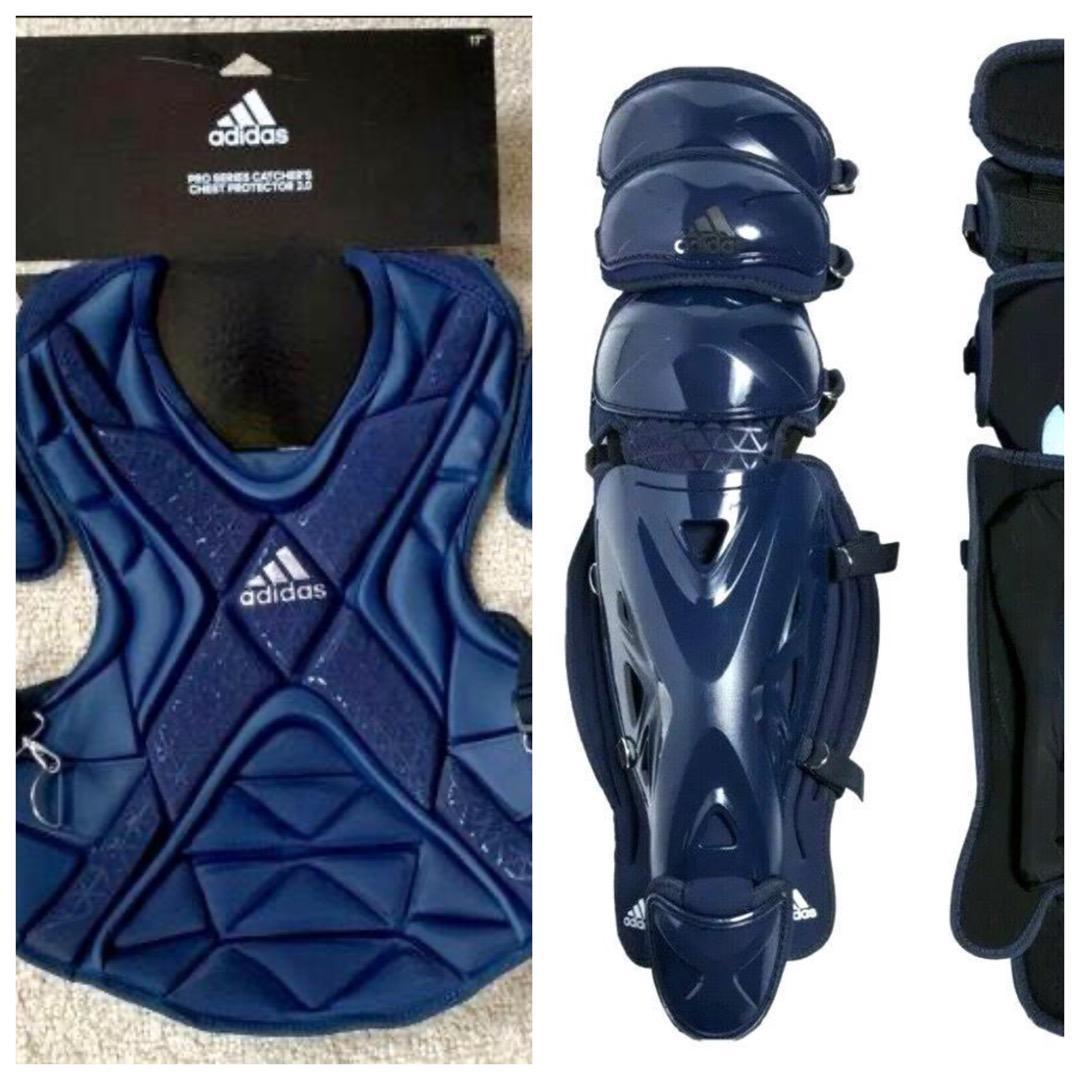  top class *USA limitation * Adidas *Pro catcher protector + leg-guards * navy blue **