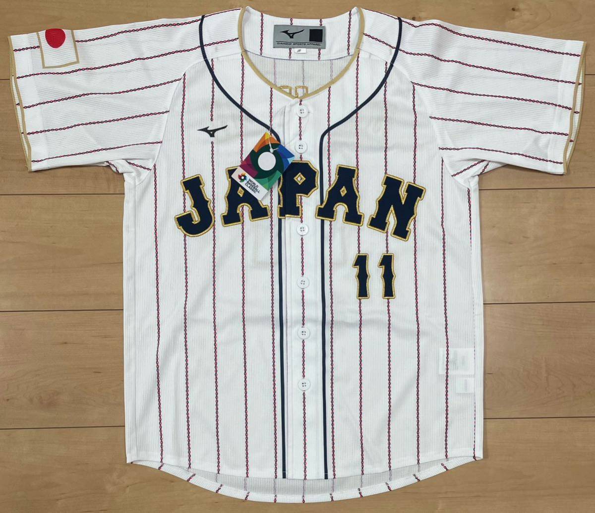 JF ダルビッシュ有 野球 日本代表 ホーム レプリカ ユニフォーム 11 新品未使用タグ付 WBC 侍ジャパン MIZUNO ジュニアフリー ジュニア