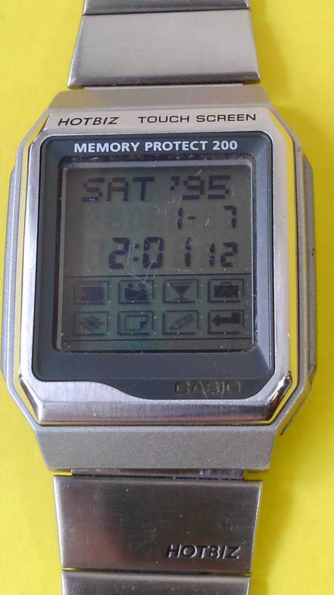 CASIO HOTBIZ TOUCH SCREEN MEMORY PROTECT 200 VDB-2000 当時物　稼働品　タッチスクリーン _画像2