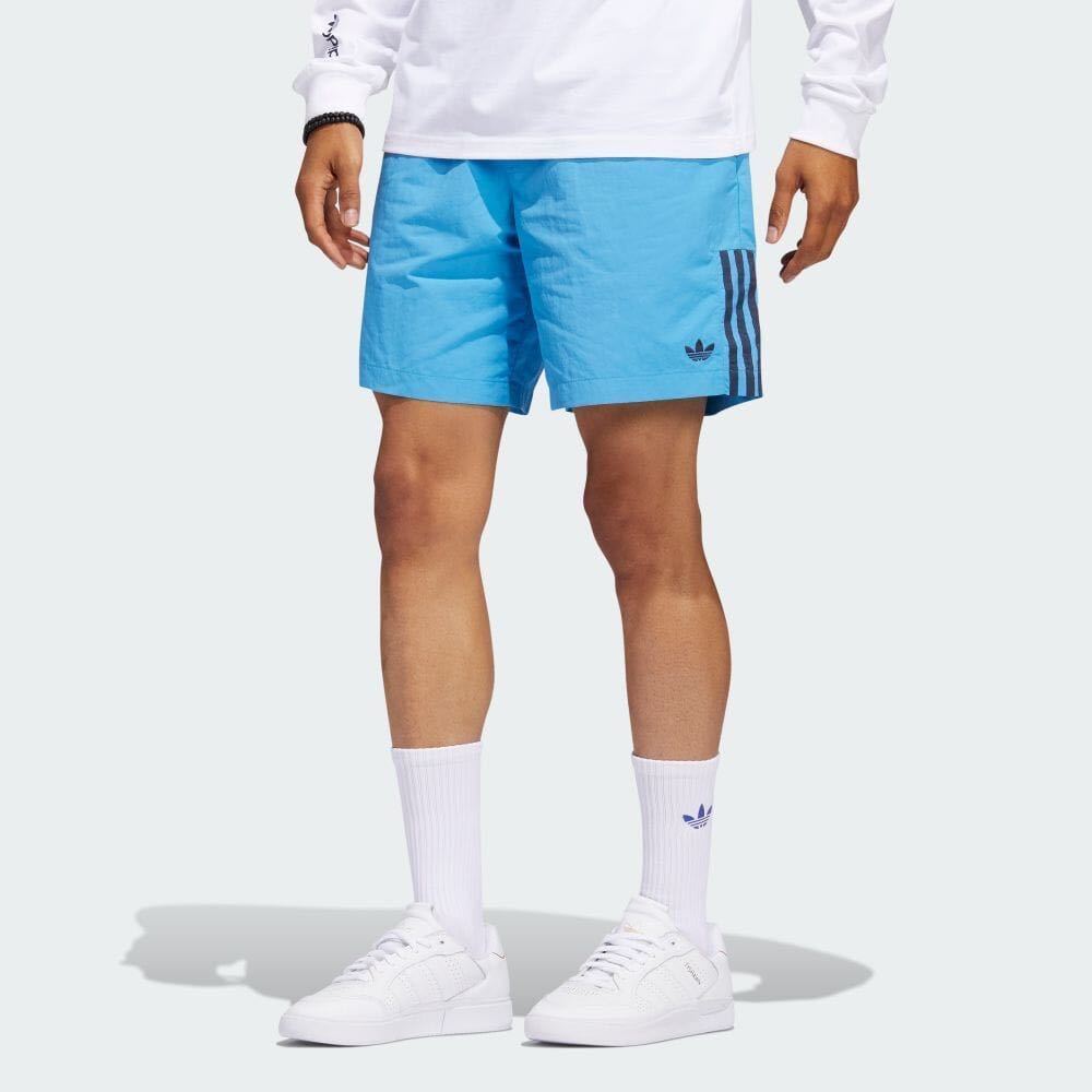 新品 ショートパンツ O（XL）メンズ アディダス スケートボーディング adidas メッシュショーツ レディース 3本ライン 半パン HA1289 10994の画像3