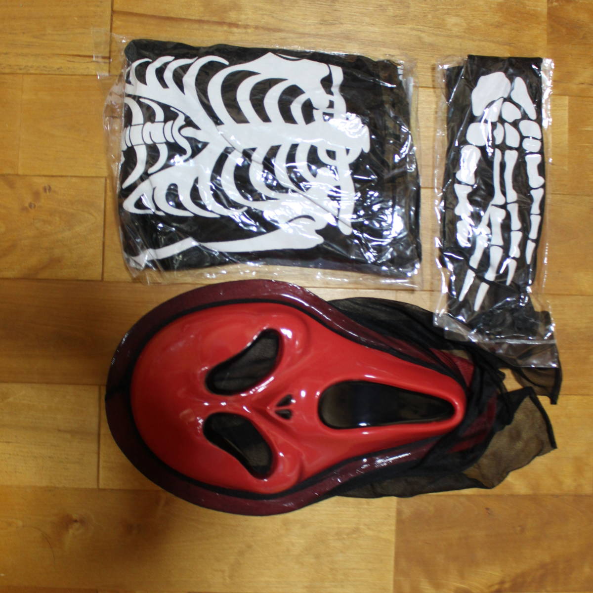  каркас костюм для взрослых Halloween Крик . бог 3 пункт призрак костюмированная игра party костюм маска для лица перчатки ужасы Event красный 