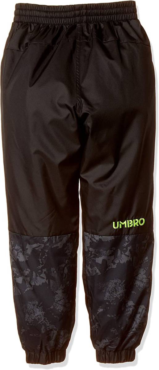 【KCM】Z-umbro-12-160★展示品★【UMBRO/アンブロ】ジュニア　ピステ ロングパンツ　温 防風 はっ水　UUJMJG36　ブラック　サイズ 160_画像2