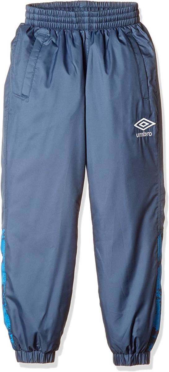 【KCM】Z-umbro-18-150★展示品★【UMBRO/アンブロ】ジュニア　ピステ ロングパンツ　温 防風 はっ水　UUJMJG36　Bグレー　サイズ 150_画像1