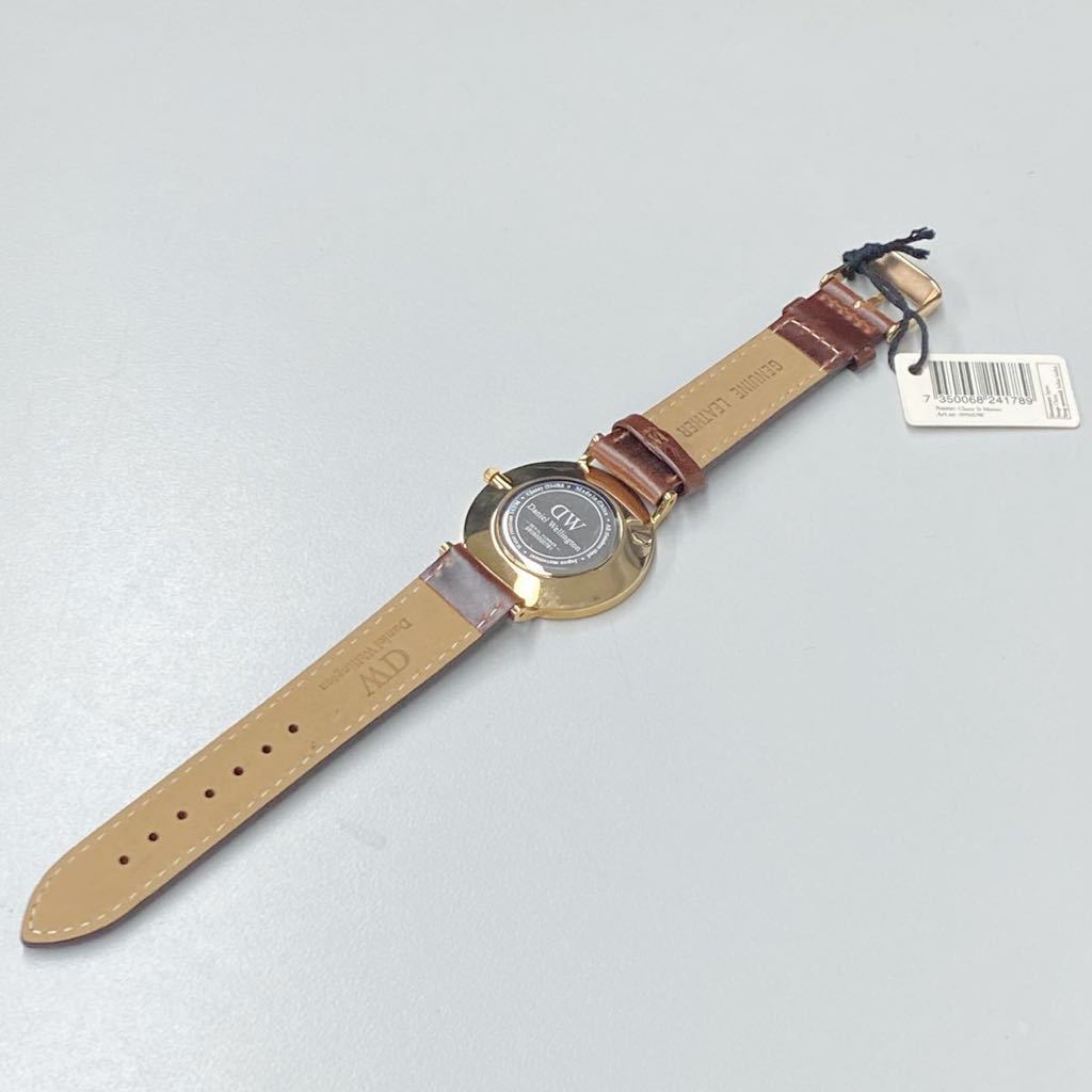 ダニエルウェリントン Daniel Wellington 0950DW ローズゴールド レディース ユニセックス　34mm 長期保管品 電池交換済み 