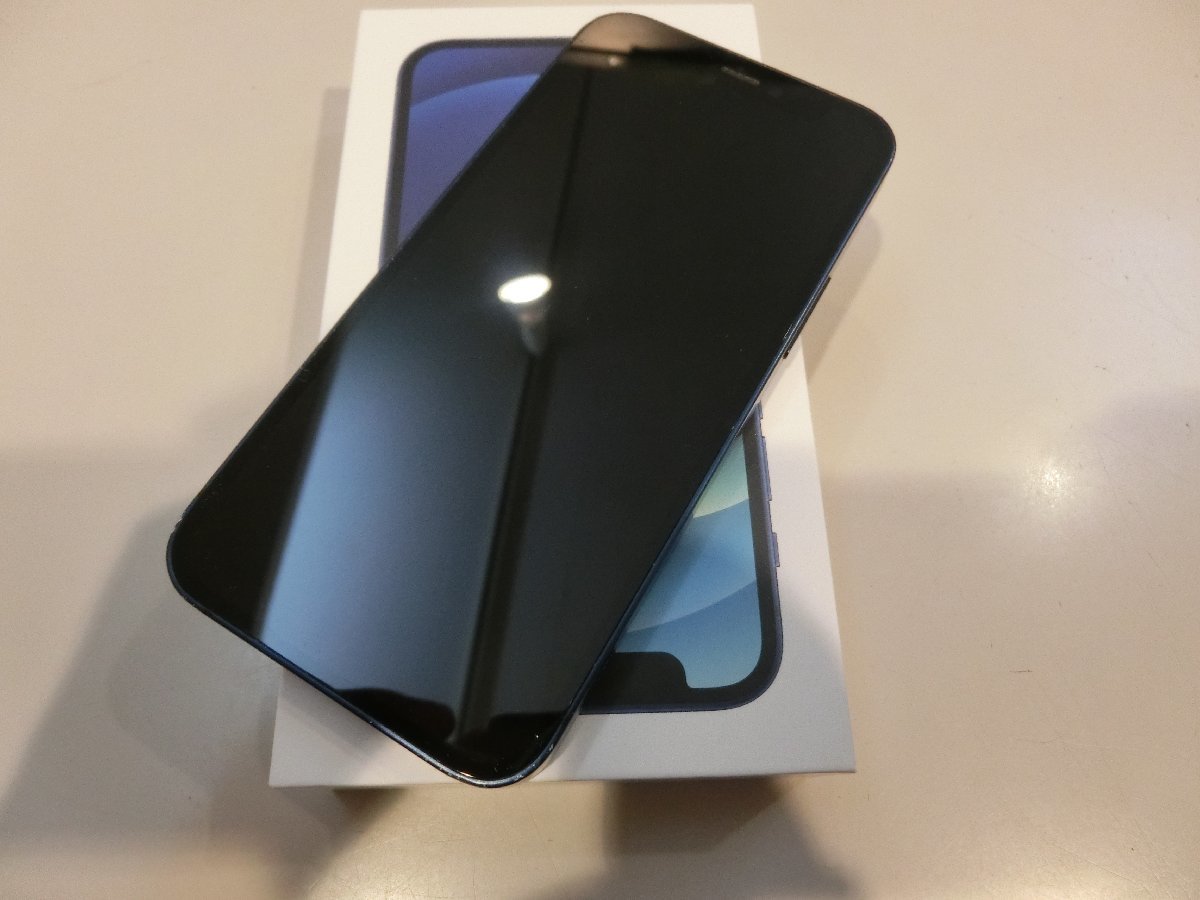 全国配送可 au 利用制限保証 iPhone12 mini 256GB ブルー 品 ショップ