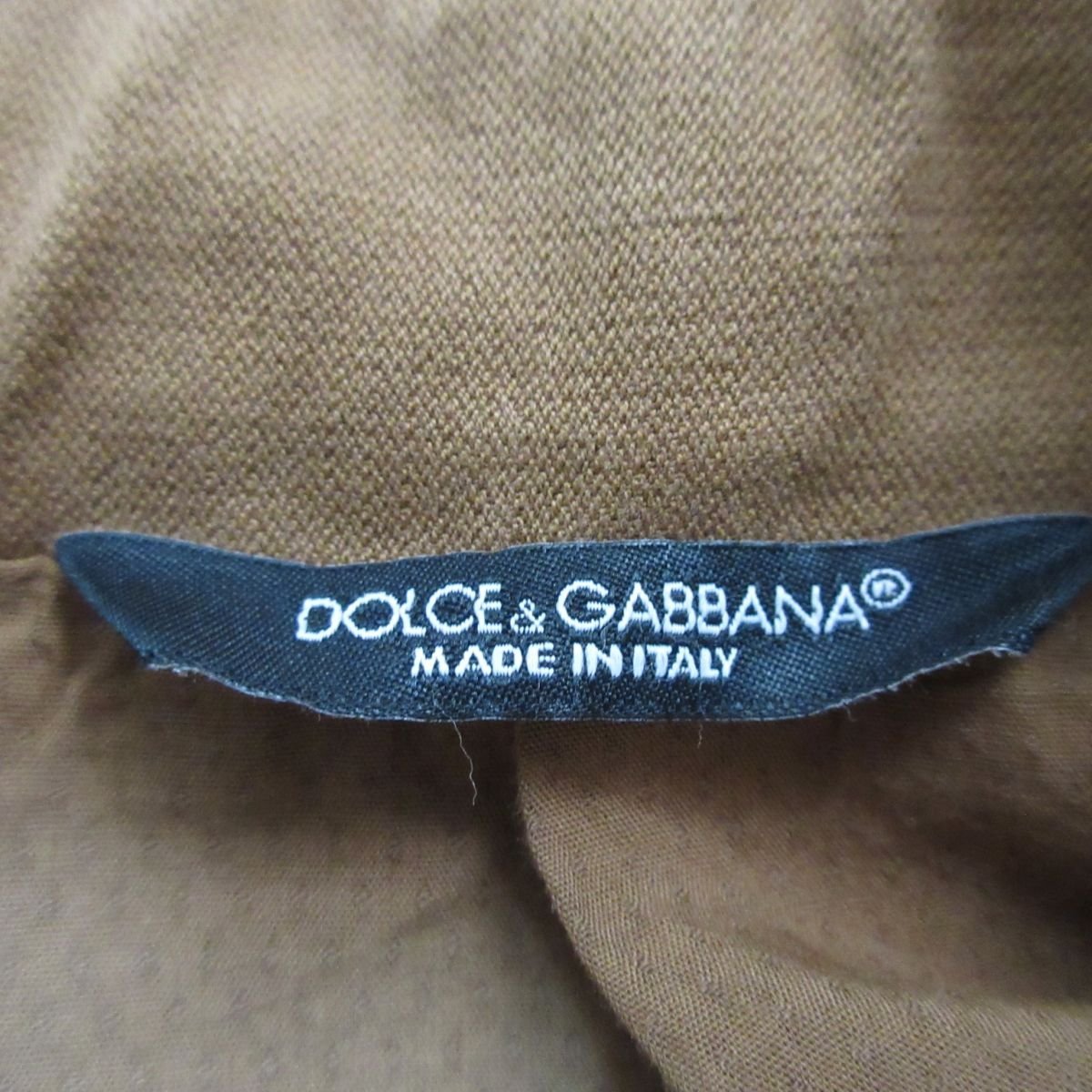 美品 DOLCE＆GABBANA ドルチェ＆ガッバーナ 近年モデル リネンブレンド シングル 3B テーラードジャケット サイズ48 ベージュ_画像6