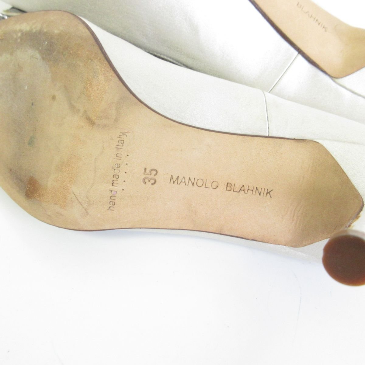 MANOLO BLAHNIK/ハンギシ/ポインテッドトゥ/パンプス/約22cm