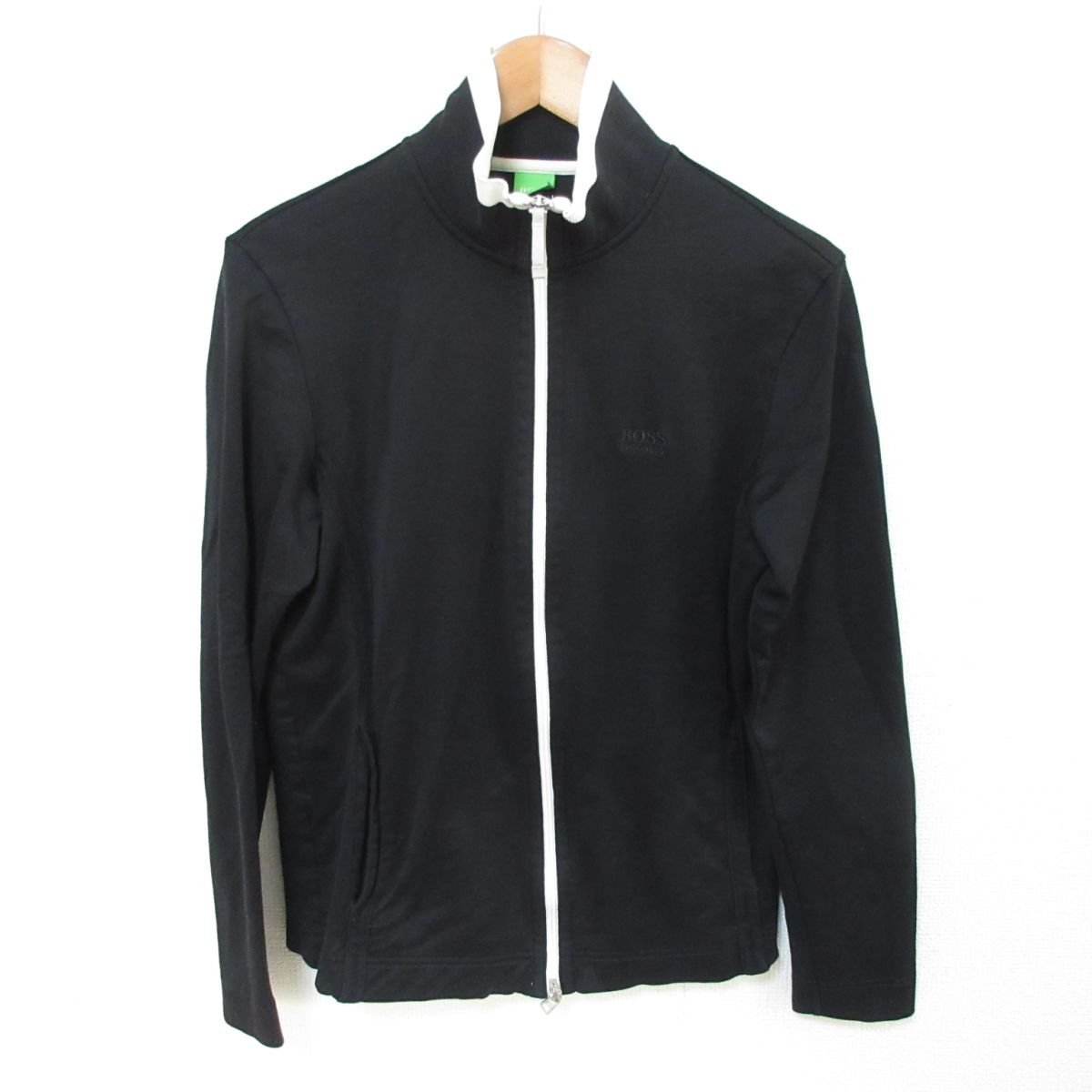 良品 HUGO BOSS ヒューゴボス フルジップ バイカラー ジップアップ