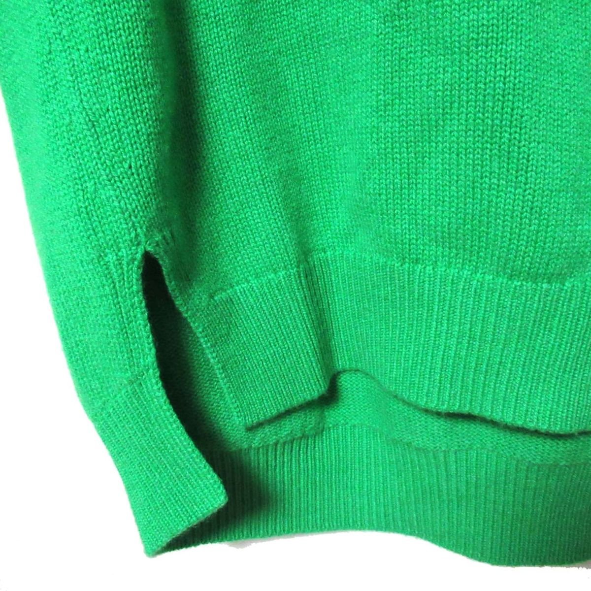 美品 21AW Chloe クロエ カシミヤ100％ タートルネック オーバーサイズ ニット セーター プルオーバー Sサイズ 緑 グリーン C0304_画像3
