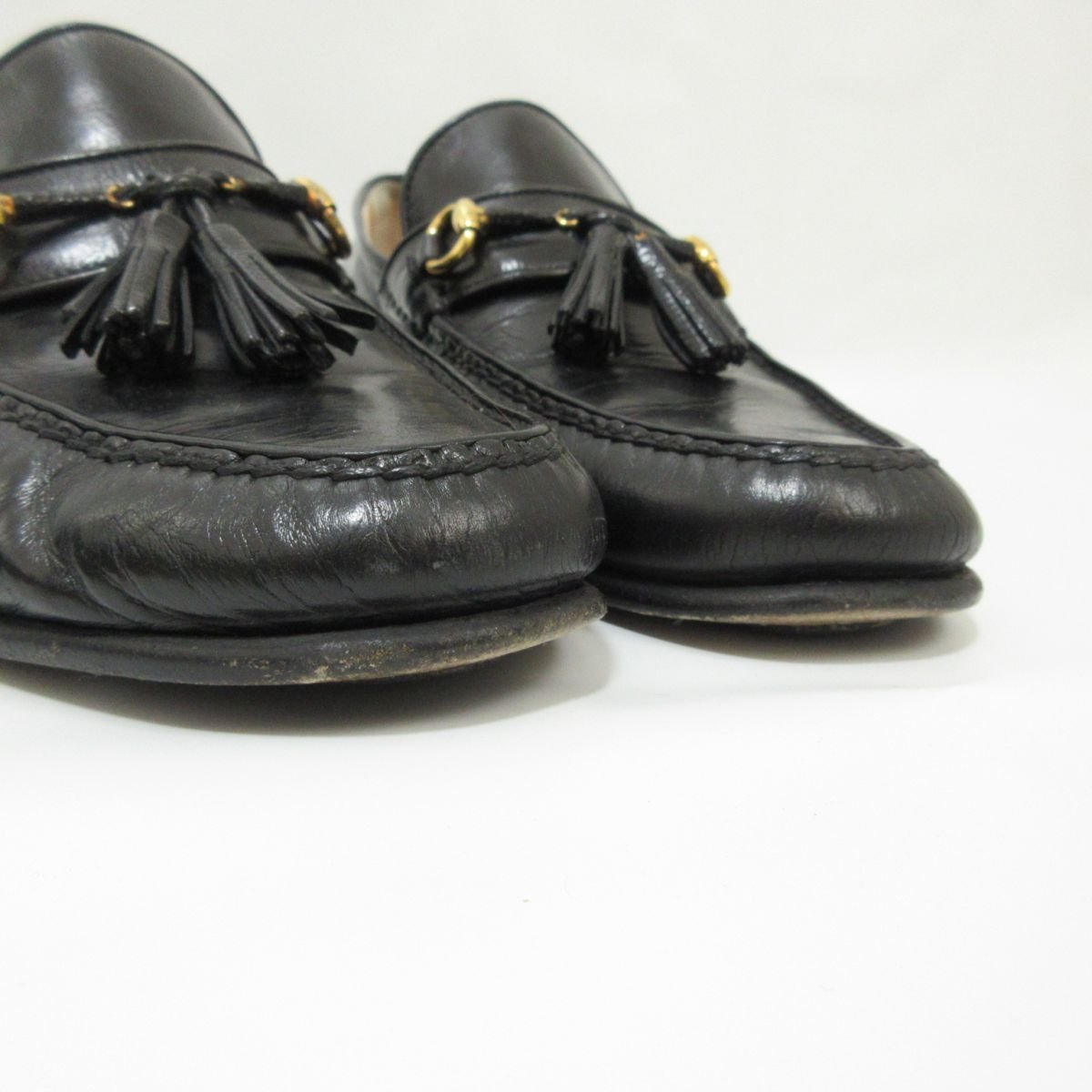 定番 約23.5cm 5 ローファー 革靴 タッセル レザー タニノクリスチー