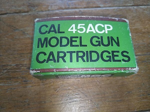 新品未使用 MGC CAL 45ACP モデルガン カートリッジ 薬莢 昭和レトロ