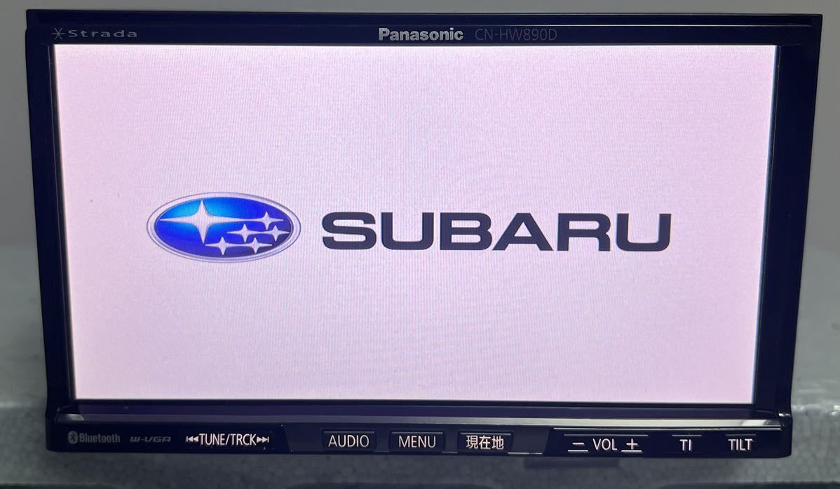 Panasonic パナソニック ストラーダ CN-HW890D HDD ナビSUBARU★地図デ-タ2016年★(0024P)_画像1