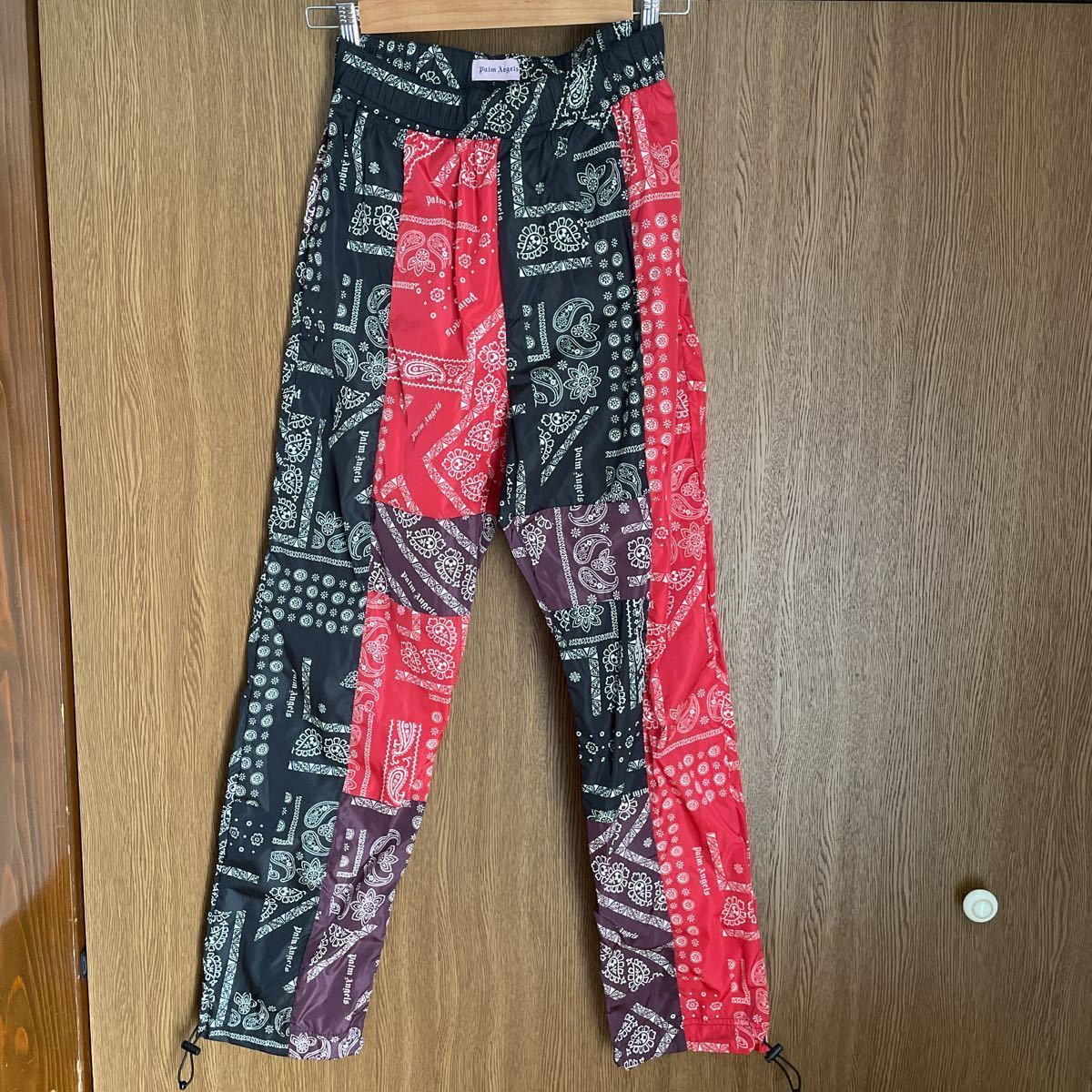 正規品 7万超 イーストランドタグ Palm Angels Bandana Patchwork Aftersport Track Pants S パームエンジェルス タグ有 トラックパンツ