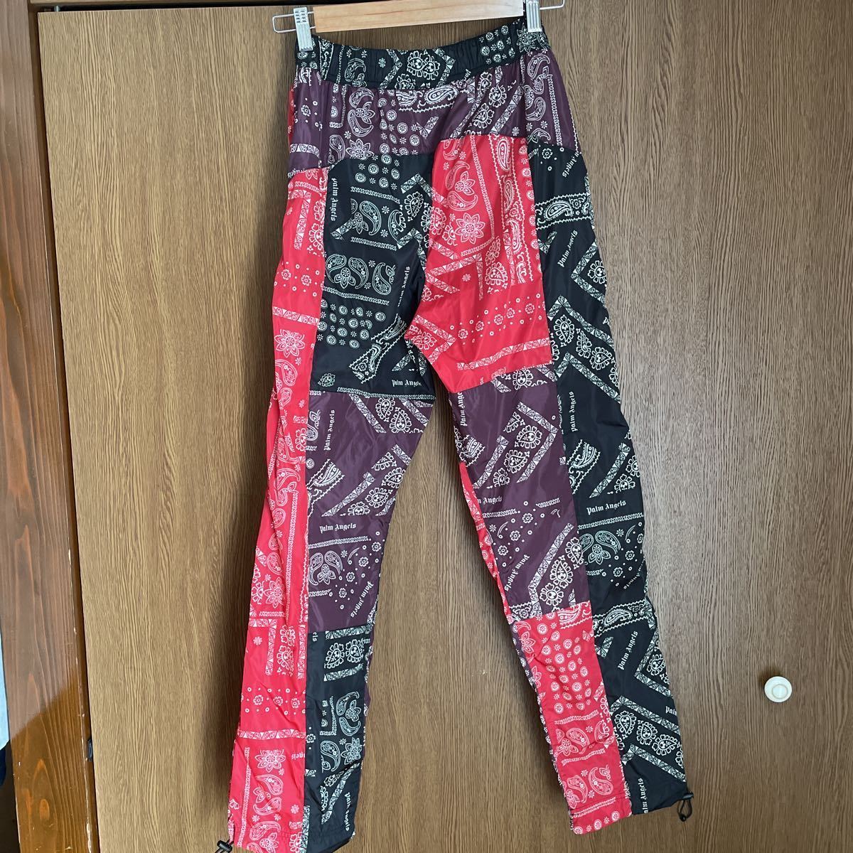 正規品 7万超 イーストランドタグ Palm Angels Bandana Patchwork Aftersport Track Pants S パームエンジェルス タグ有 トラックパンツ