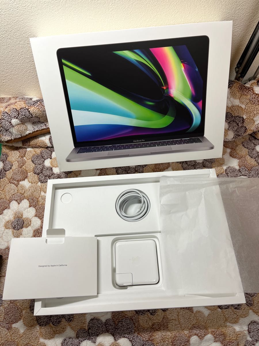 MacBook Pro 2020 13インチ M1メモリ 16gb SSD 256gb 純正充電器 非