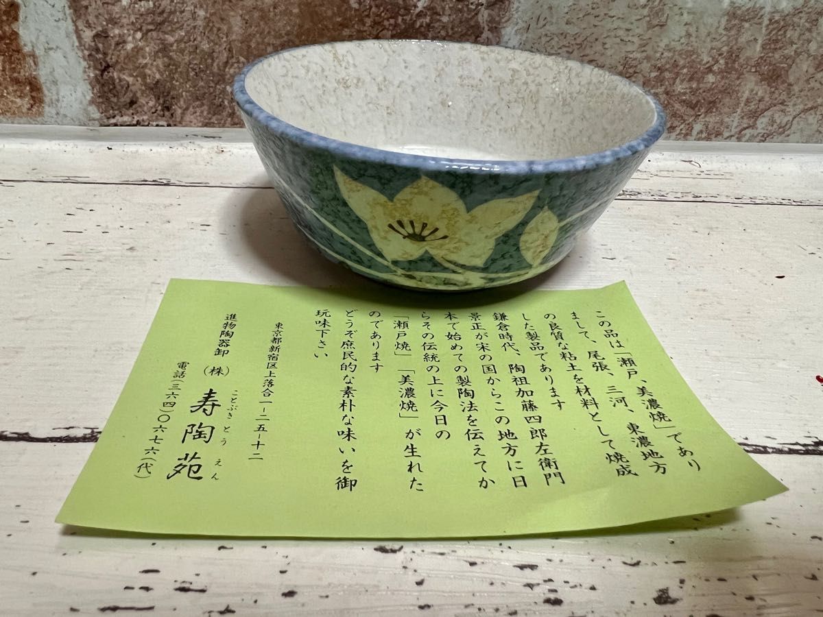 【新品・未使用品】寿陶苑 枯梗天ぷら陶瓷セット 皿 瀬戸焼 美濃焼  和食器