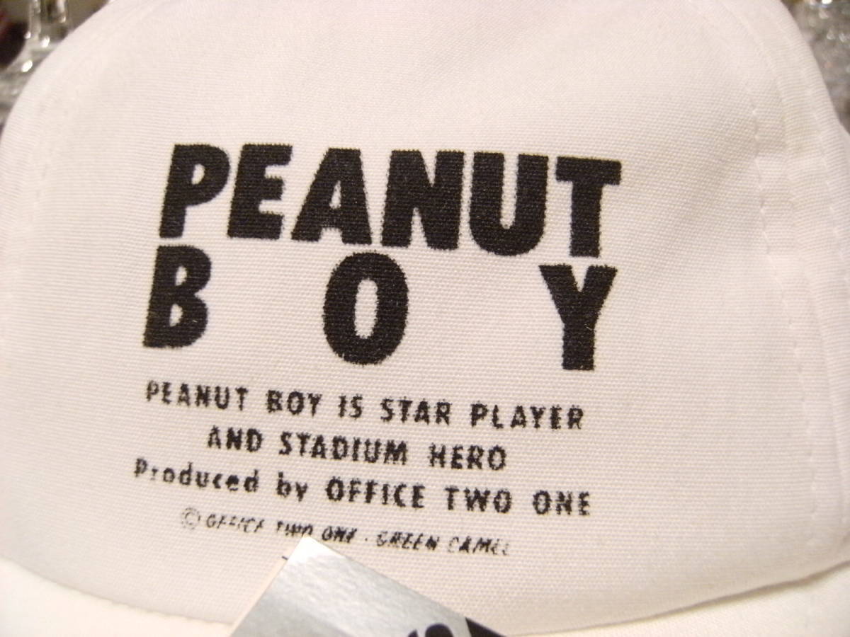 未使用★昭和レトロ★80年代★日本製★当時物 原宿SHOP OFFICE TWO ONE PEANUT BOY 帽子 キャップ★おニャン子クラブ 野球 ヤンキー 暴走族_画像6