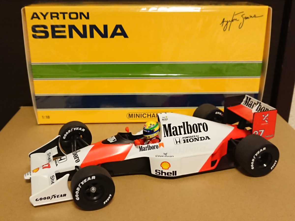 ヤフオク! - 1/18 ミニチャンプス マクラーレン ホンダ MP4/5...