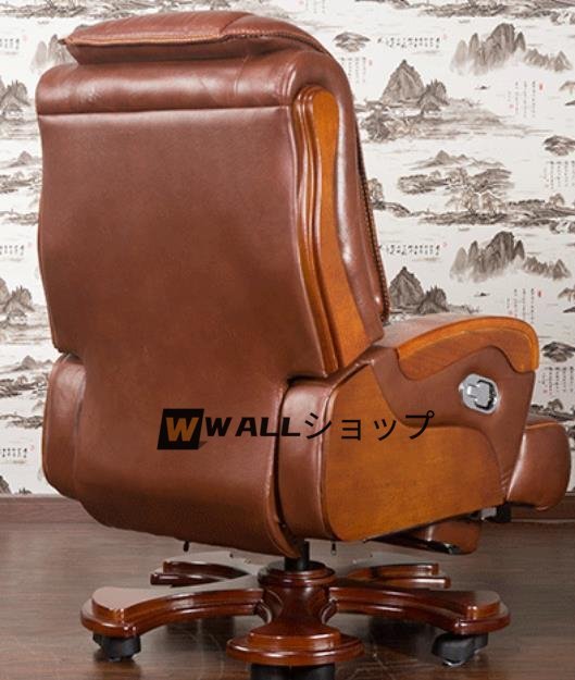 極上珍品☆事務用椅子 家庭用 オフィスチェア 快適 革椅子 社長 極上珍品☆事務用椅子 家庭用 オフィスチェア 快適 革椅子 社長