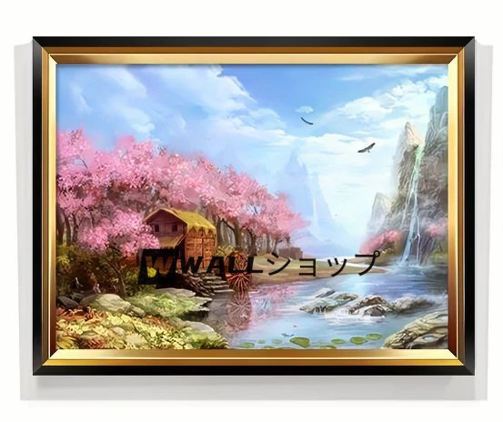 高級装飾画◆実用人気 絵画 風景 壁掛け 油絵_画像1