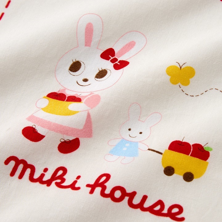 即決です！【ミキハウス】新品未使用♪mikihouse ランチクロスセット 女の子 幼稚園 保育園 通園 遠足 お弁当 プレゼント 日本製 カラー:赤_画像6