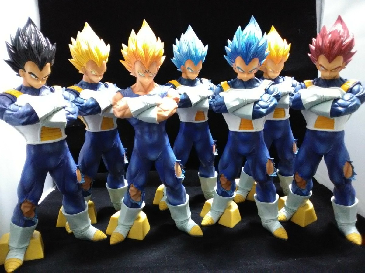 ★期間限定値下げ！ドラゴンボール Grandista ベジータ 7体フルリペイント！ 戦闘服装着バージョン 全て箱付き！