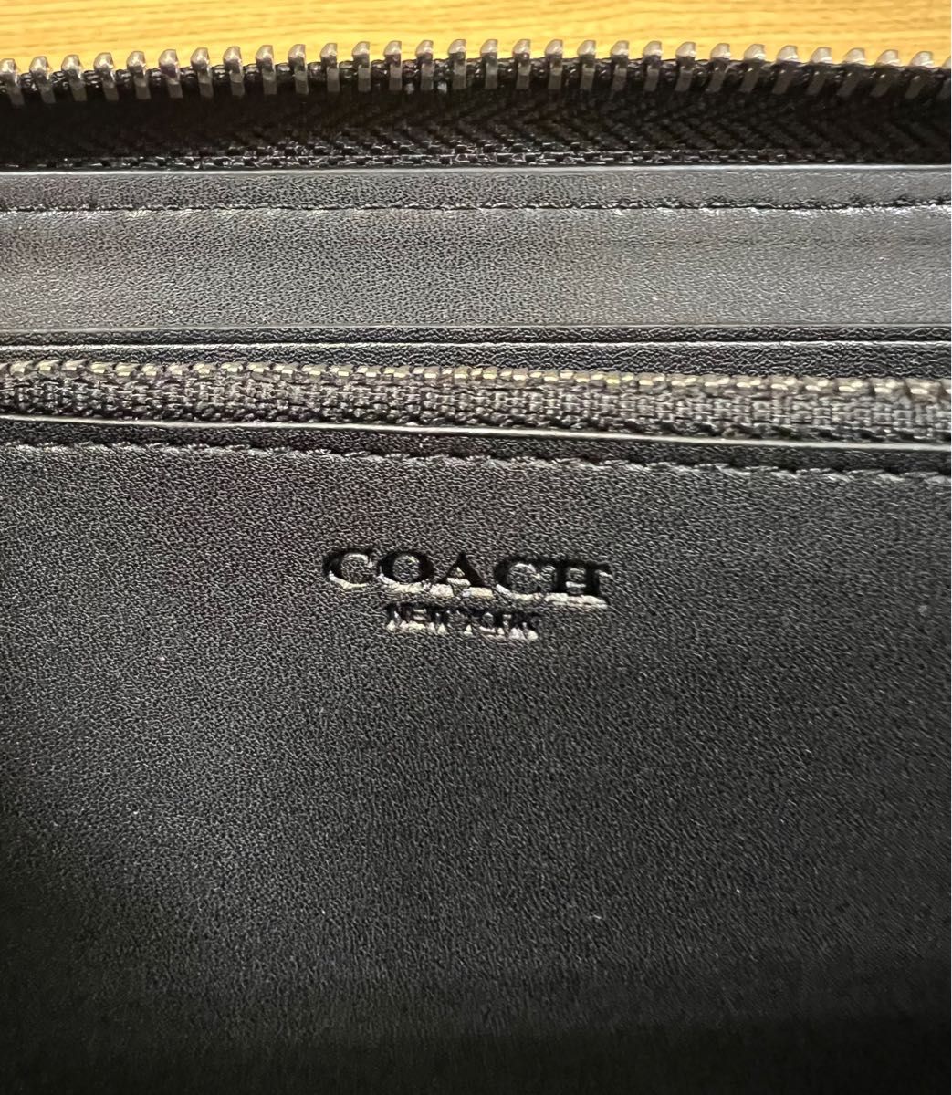 COACH コーチ F31823 シグネチャー ローズプリント ブラック 花柄 長財布 新品未使用品
