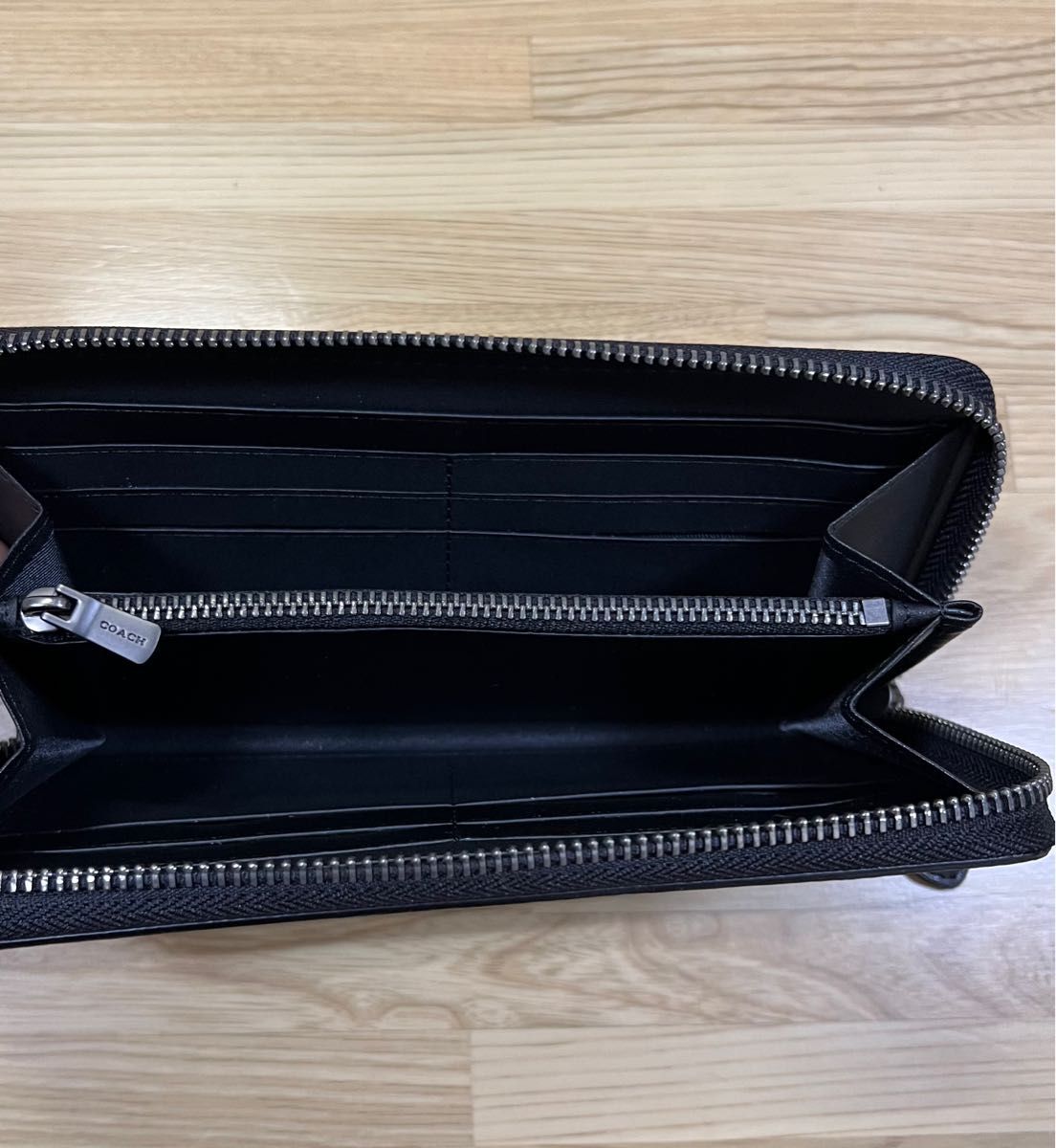 COACH コーチ F31823 シグネチャー ローズプリント ブラック 花柄 長財布 新品未使用品