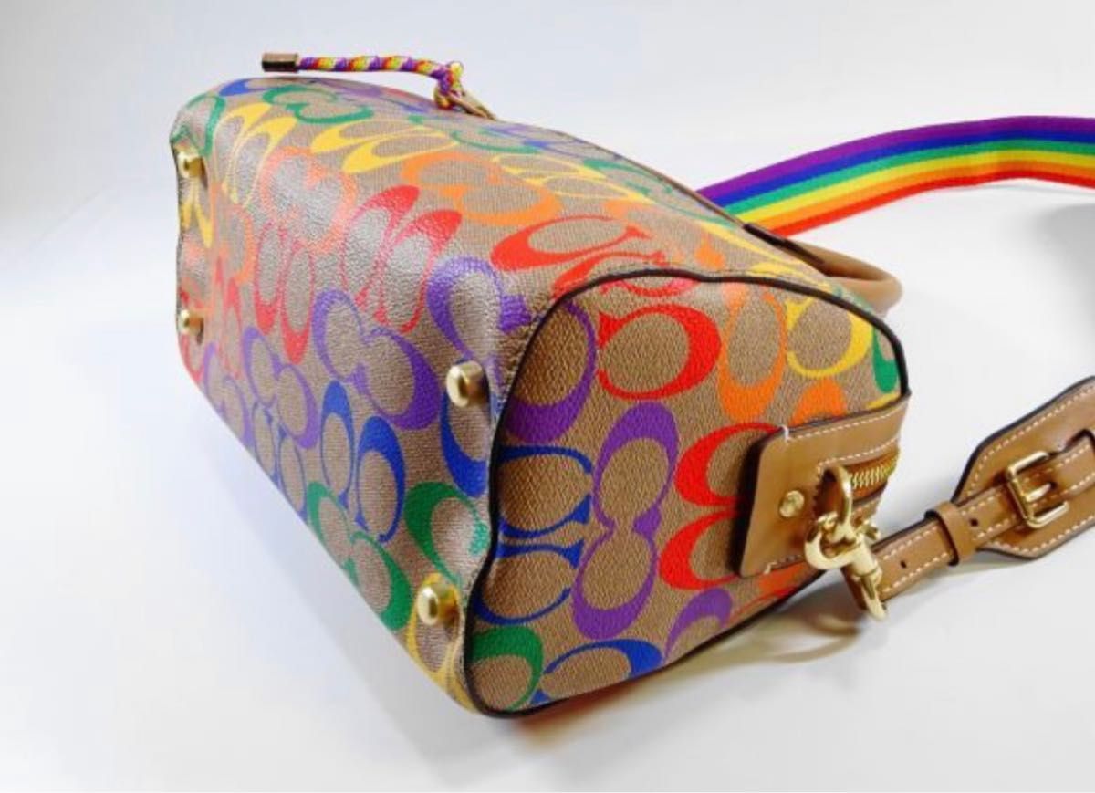 COACH コーチ レインボー ローワンサッチェル 2wayバッグ C4396