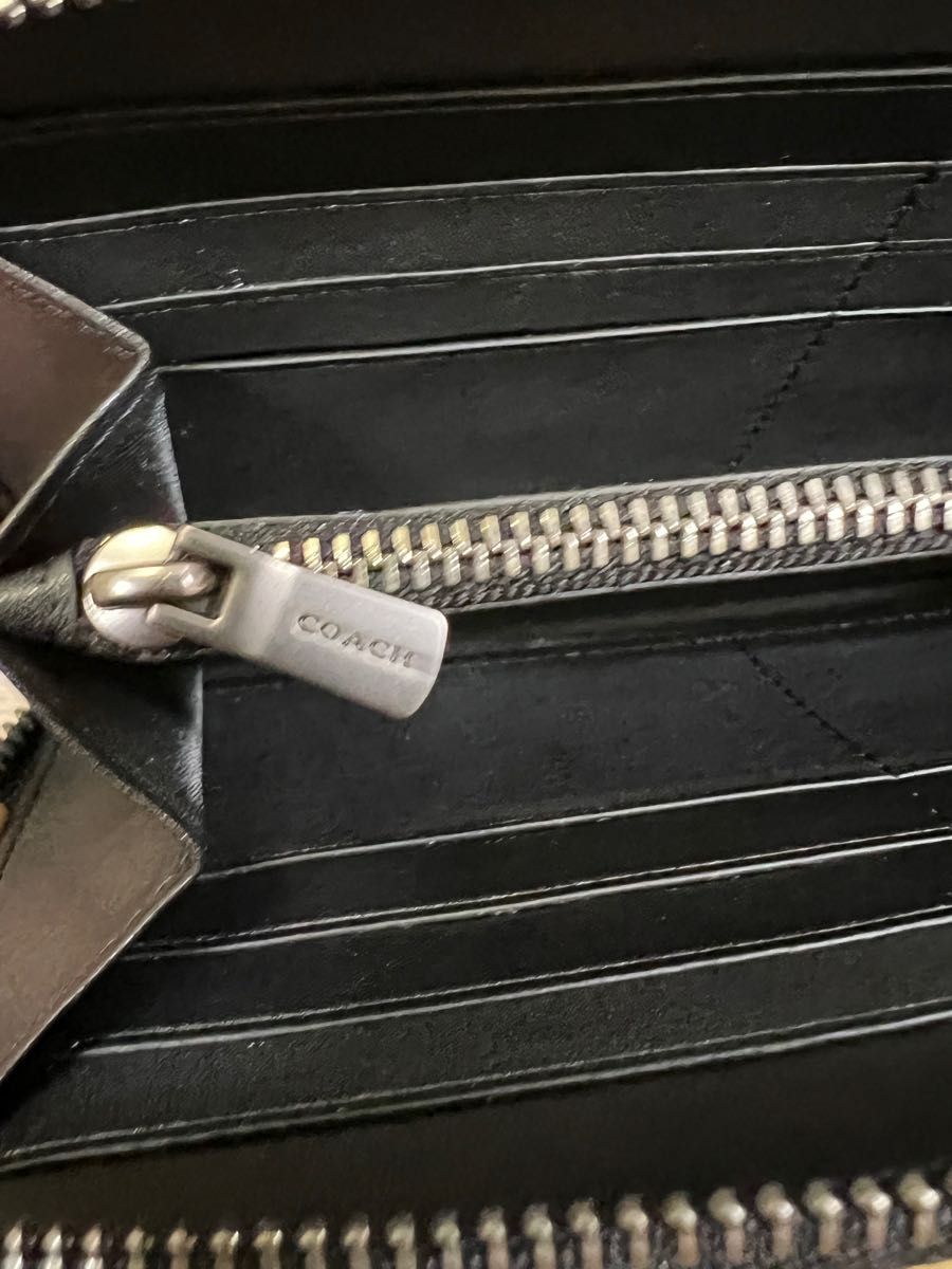 COACH コーチ F31823 シグネチャー ローズプリント ブラック 花柄 長財布 新品未使用品