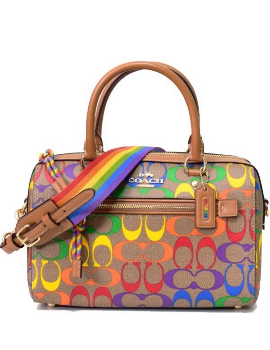 COACH コーチ レインボー ローワンサッチェル 2wayバッグ C4396 ハンドバッグ ショルダーバッグ 新品未使用品