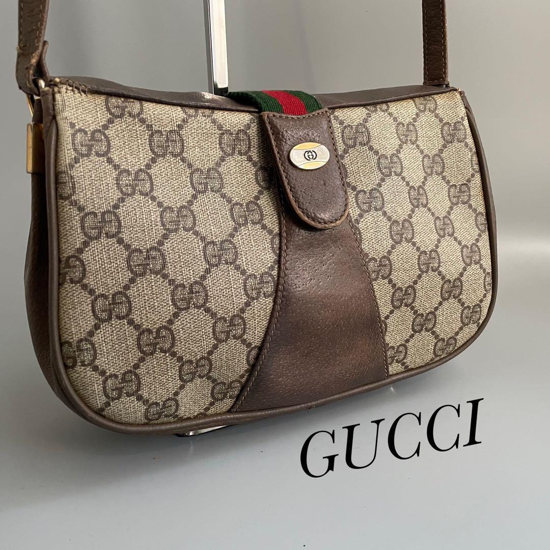 GUCCI オールドグッチ ショルダーバッグ 肩掛け 斜め掛け - 通販