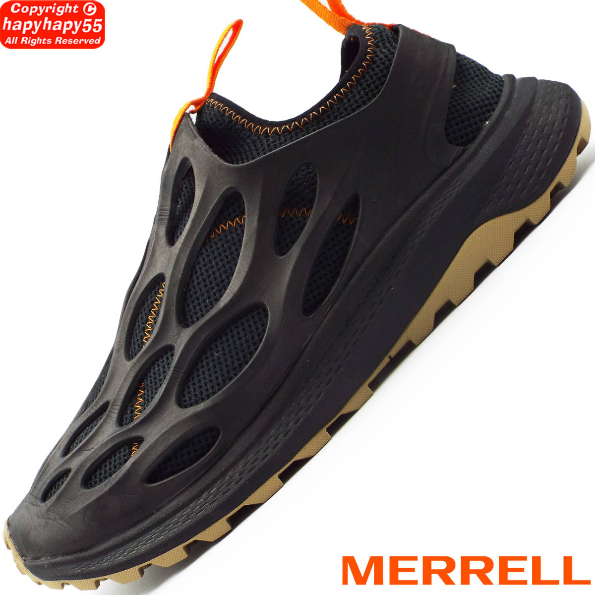 ■MERRELL HYDRO RUNNER ブラック カスタム品◆レメル ハイドロ ランナー スニーカー スリッポン マルチアウトドアシューズ MOC モック